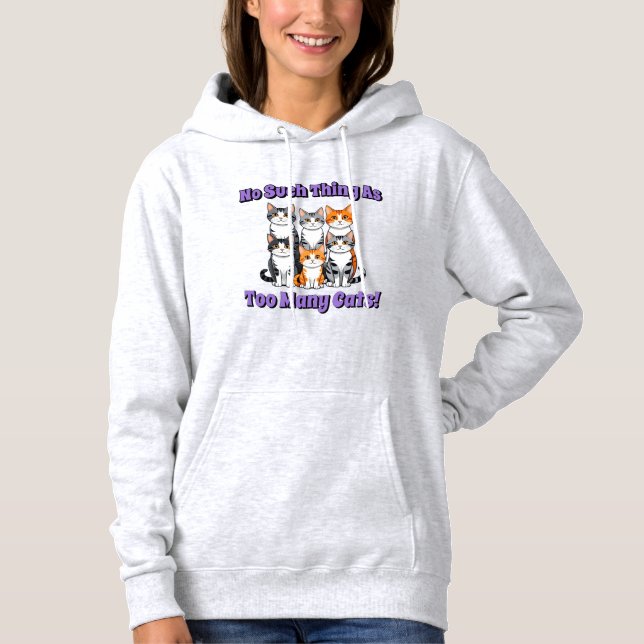 So etwas wie zu viele Katzen! Hoodie (Vorderseite)
