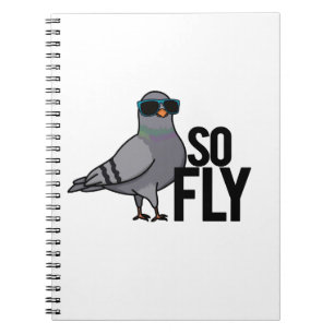 So Fly Funny Cool Taube Pun Notizblock
