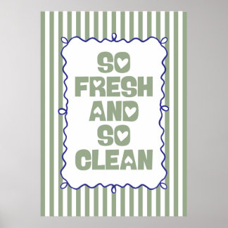 So frisch und so sauber poster