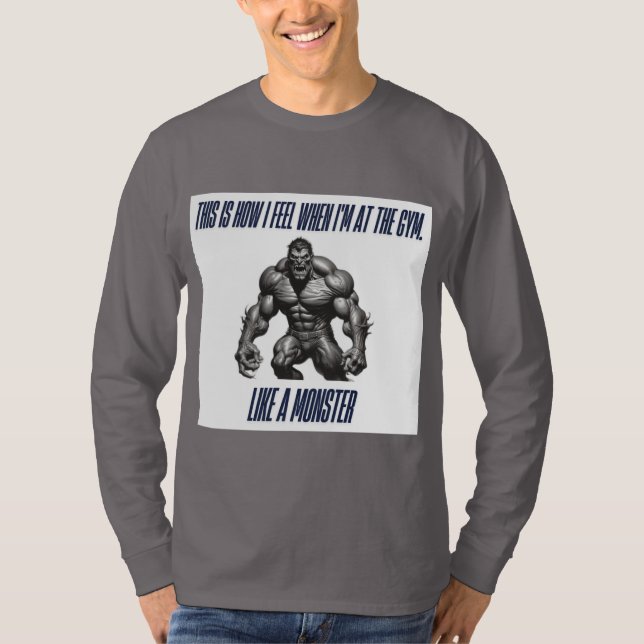 So fühle ich mich im Fitnessraum T-Shirt (Vorderseite)