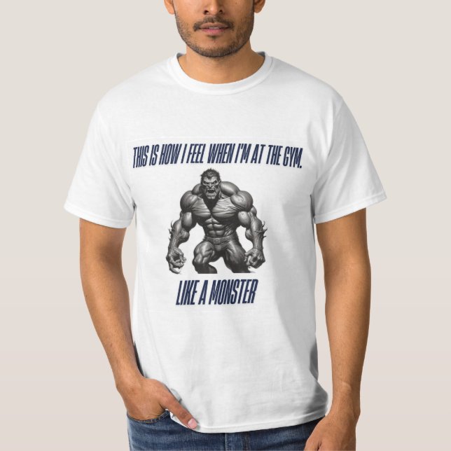 So fühle ich mich im Fitnessraum T-Shirt (Vorderseite)