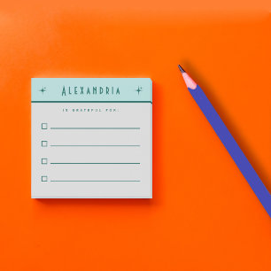 So führen Sie die Checkliste Dankbarkeit auf Post-it Klebezettel