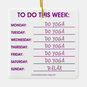 SO FÜHREN SIE DIE LISTE AUS: YOGA KERAMIKORNAMENT