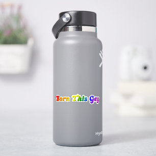 So geboren – Kühner Regenbogen LGBTQ+ Stolz Aufkleber