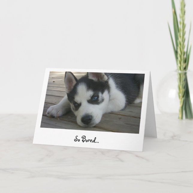 So gelangweilt karte (Vorderseite)