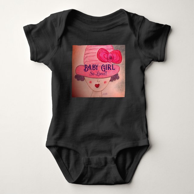 So geliebt! Baby Mädchen Baby Strampler (Vorderseite)
