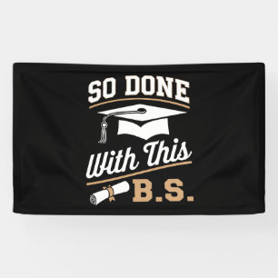 So gemacht mit diesem BS Bachelors Graduate Abschl Banner