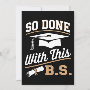 So gemacht mit diesem BS Bachelors Graduate Abschl Einladung