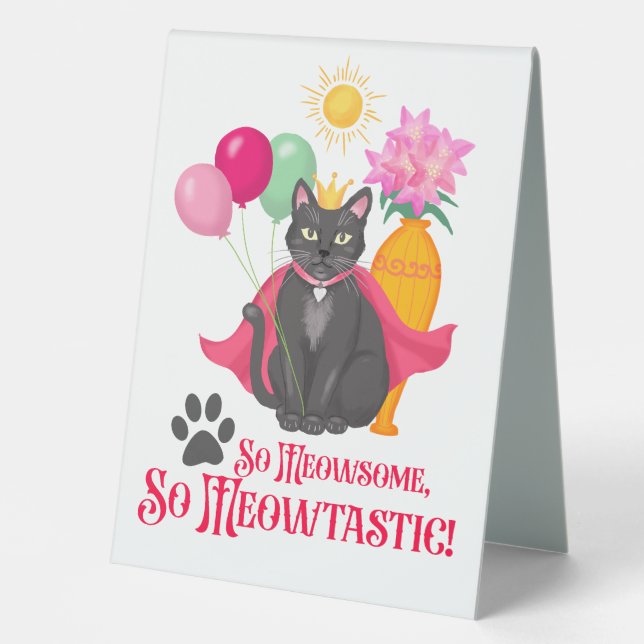 So gemein, so Meowtastisch! Tischaufsteller (Vorderseite)