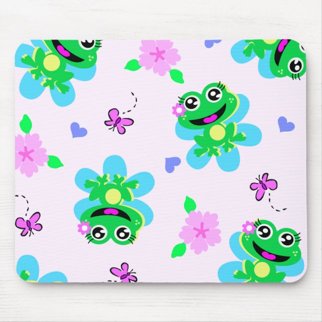 so glücklicher Froschdruck Mousepad (Vorne)