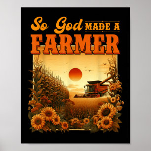 So Gott erschuf einen Landwirt, Landleben, Christl Poster