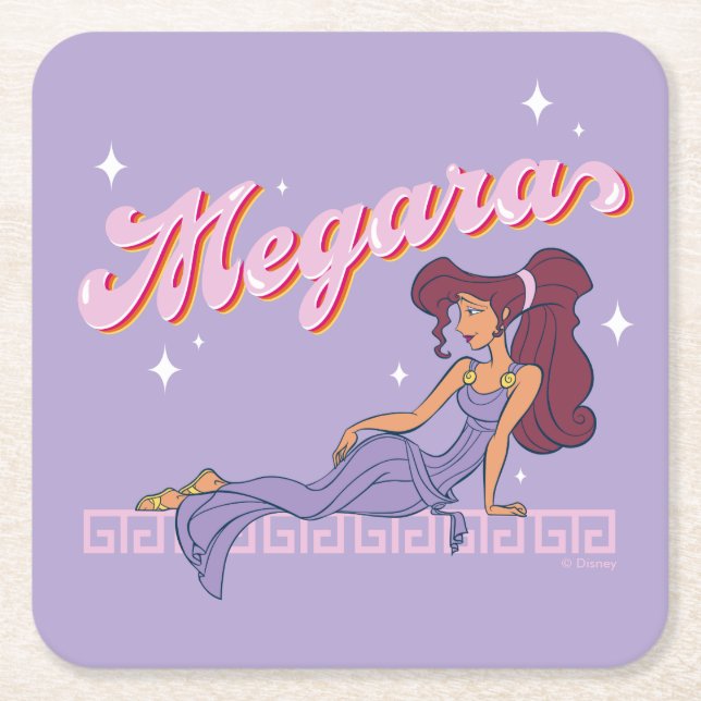 So Greek. So Chic. Megara Square Paper Coaster Rechteckiger Pappuntersetzer (Vorderseite)
