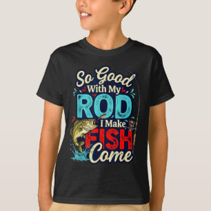 So gut mit meiner Rute lustiger Angelhumor T-Shirt