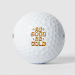 So gut wie Gold-Golfbälle Golfball