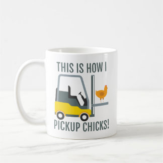 So habe ich Lieferwagen Chicks Funny Gabelstapler  Kaffeetasse