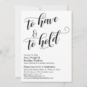 So haben Sie und halten Sie nach Hochzeiten ein Sc Einladung
