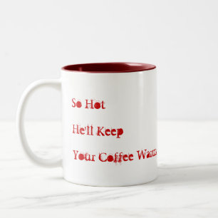 So heiß behält er Ihren Kaffee warm Zweifarbige Tasse