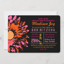 SO HÜBSCH DAISY Bat Mitzvah Einladung