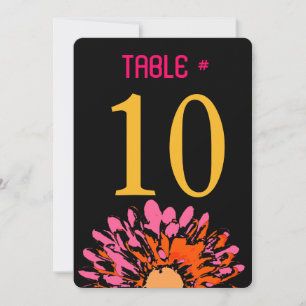 SO HÜBSCHE DAISY Bat Mitzvah Tischnummer Card