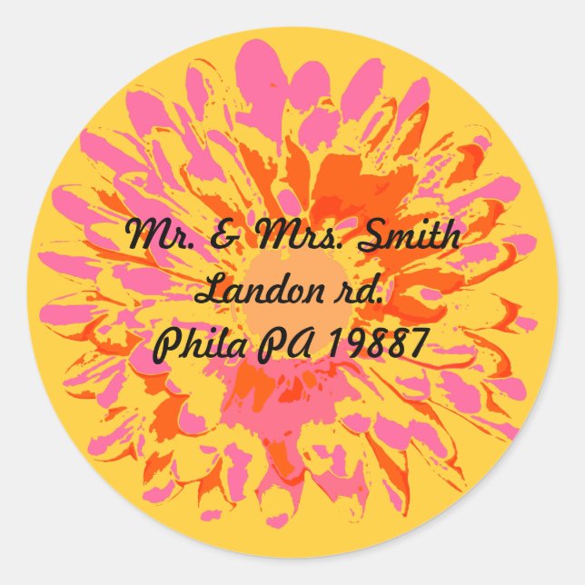 So Hübsche Frühling Blume Bat Mitzvah Sticker Sieg (Vorderseite)