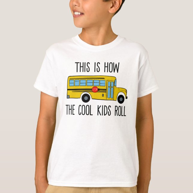 So ist der Coole Kinderbus T-Shirt (Vorderseite)