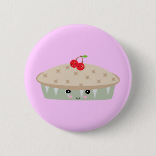 so kawaii Kirschtorte Button