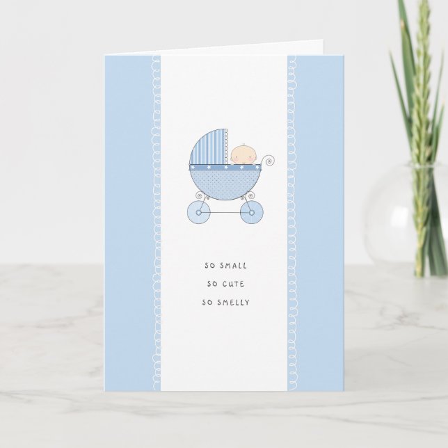 So kleine, so Niedliche neue Baby-Glückwunsch | Bl Karte (Vorderseite)