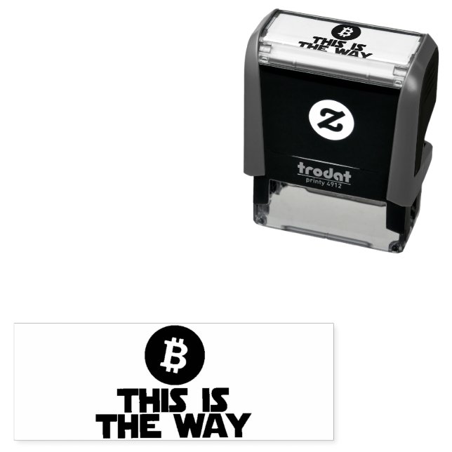 SO KÖNNEN BITCOIN-Briefmarke selbstklebend Kautsch Permastempel (Beispiel)