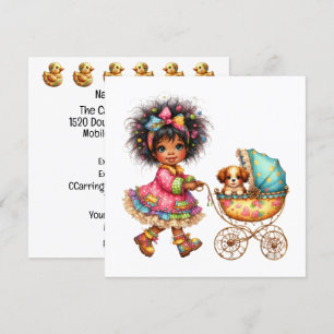 SO Kostbares Baby Buggy Thema Einladung