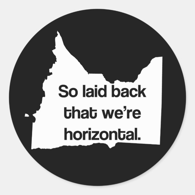 So Laid Back We’re Horizontal MN Funny Stickers (Devant)