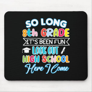 So lang 8. Klasse Hallo High School Abschluss Spaß Mousepad