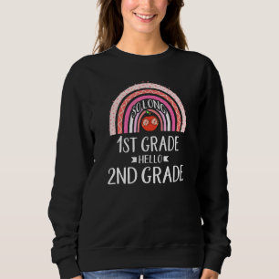 SO LANGE 1. GRADE HELLO 2. GRADE Rainbow Teacher Sweatshirt