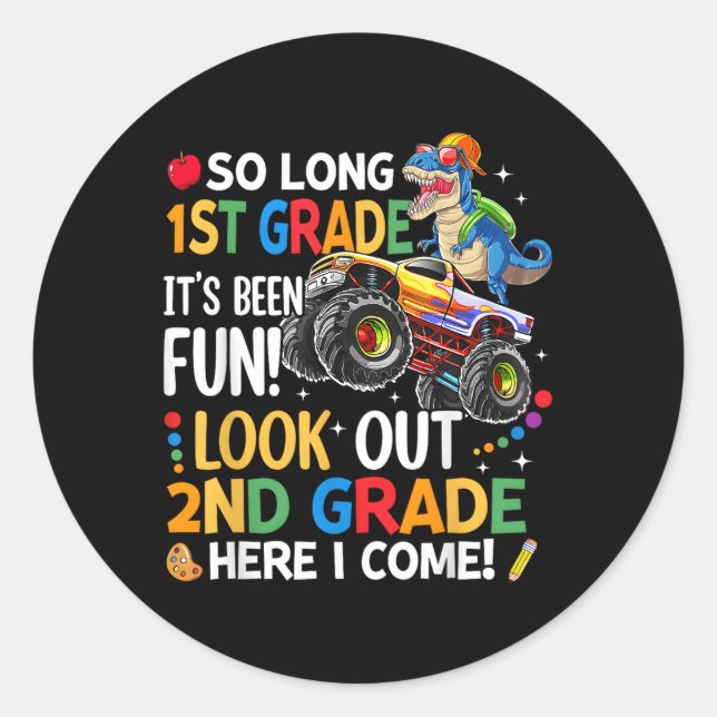 So lange 1. Klasse Ausblick 2. Klasse hier komme i Runder Aufkleber (Vorderseite)