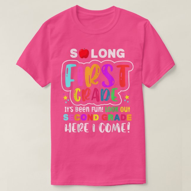 so lange erste Klasse Hallo zweite Klasse Hier kom T-Shirt (Design vorne)