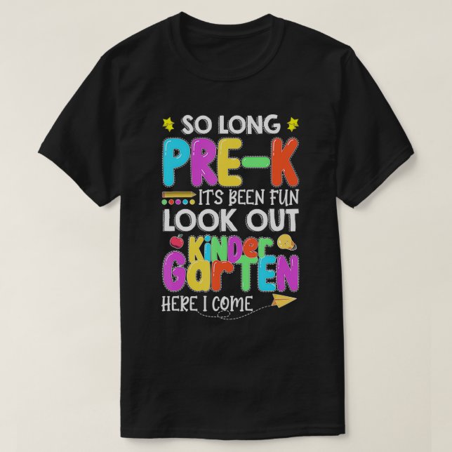 So lange Kindergarten es ist Spaß 1. Klasse hier T-Shirt (Design vorne)
