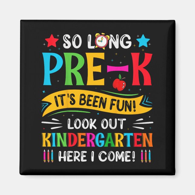 So lange Pre K Kindergarten hier Graduierte letzte Magnet (Vorne)