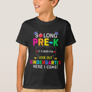 So lange Pre K Kindergarten hier Graduierte letzte T-Shirt