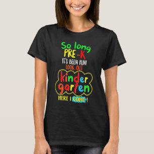So lange Pre K Kindergarten hier komme ich Pop It T-Shirt