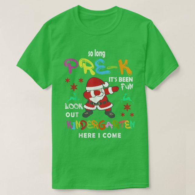 So lange vor dem K Kindergarten, den Weihnachtsman T-Shirt (Design vorne)