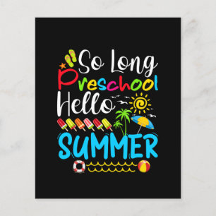 So lange Vorschule Hallo Sommer letzten Schultag.