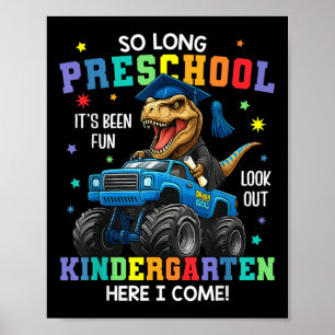 So lange Vorschulkinder Cl 2025 Dinosaurier Abschl Poster