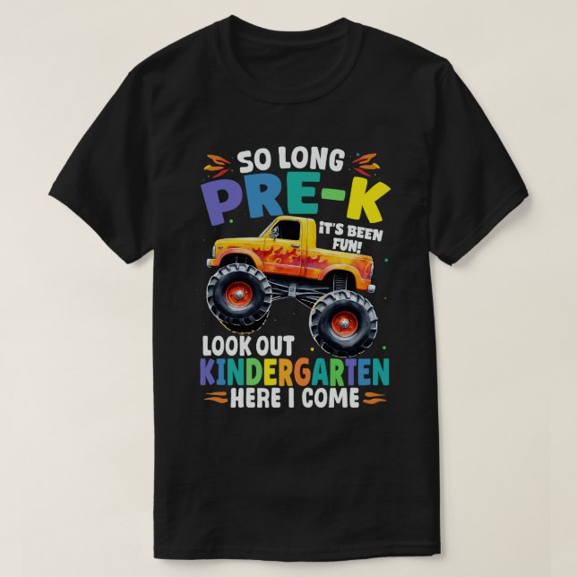 So langer Monster-Lkw vor dem K-Abschluss T-Shirt (Design vorne)