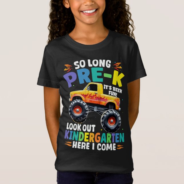 So langer Monster-Lkw vor dem K-Abschluss T-Shirt (Vorderseite)