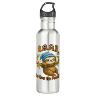 So langsam wie möglich - Niedlicher Sloth ASAP Cla Edelstahlflasche