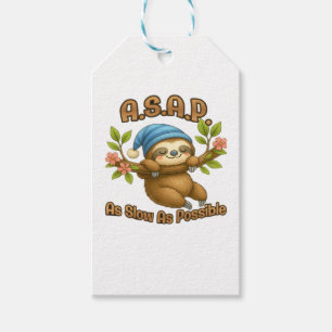 So langsam wie möglich - Niedlicher Sloth ASAP Cla Geschenkanhänger