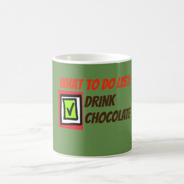 So listen Sie Schokolade auf Kaffeetasse (Mittel)
