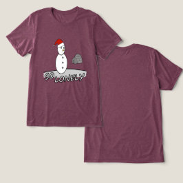 So Lonely Christmas – Schneemann im Sturm Tri-Blend Shirt