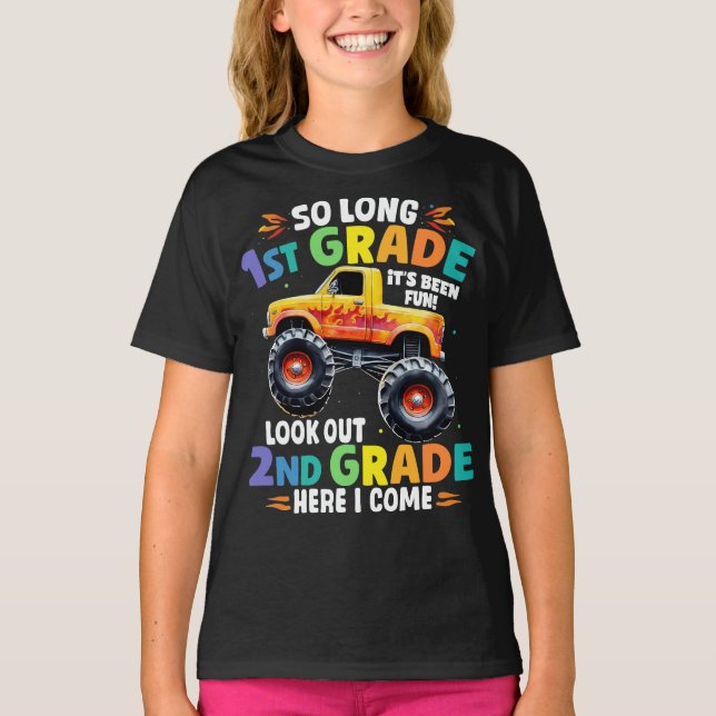So Long 1st Abschluss Monster Truck T-Shirt (Vorderseite)