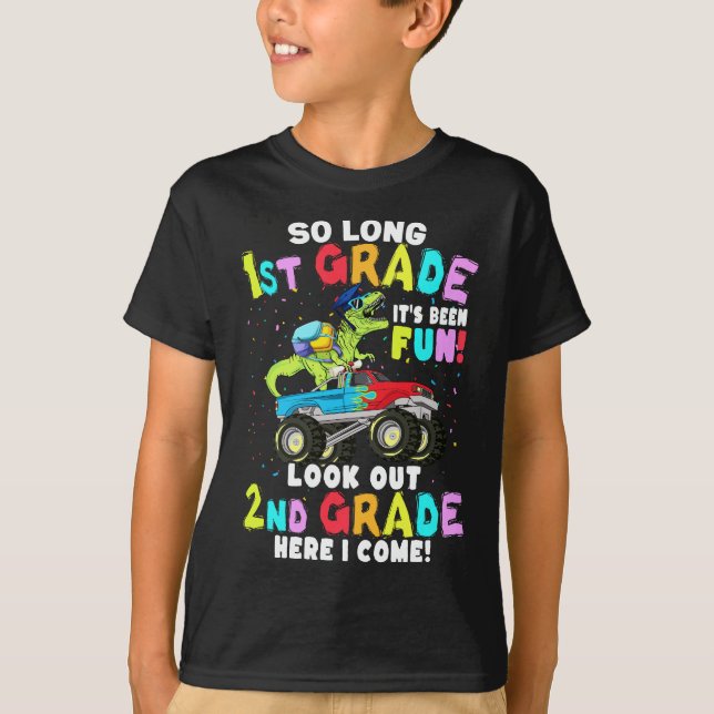 So Long 1st Abschluss T Rex Dinosaurier T-Shirt (Vorderseite)