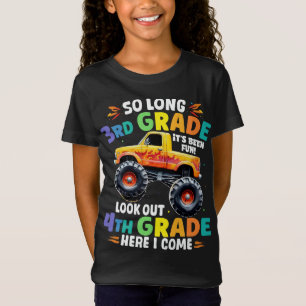 So Long 3rd Grade Abschluss Monster Truck T-Shirt